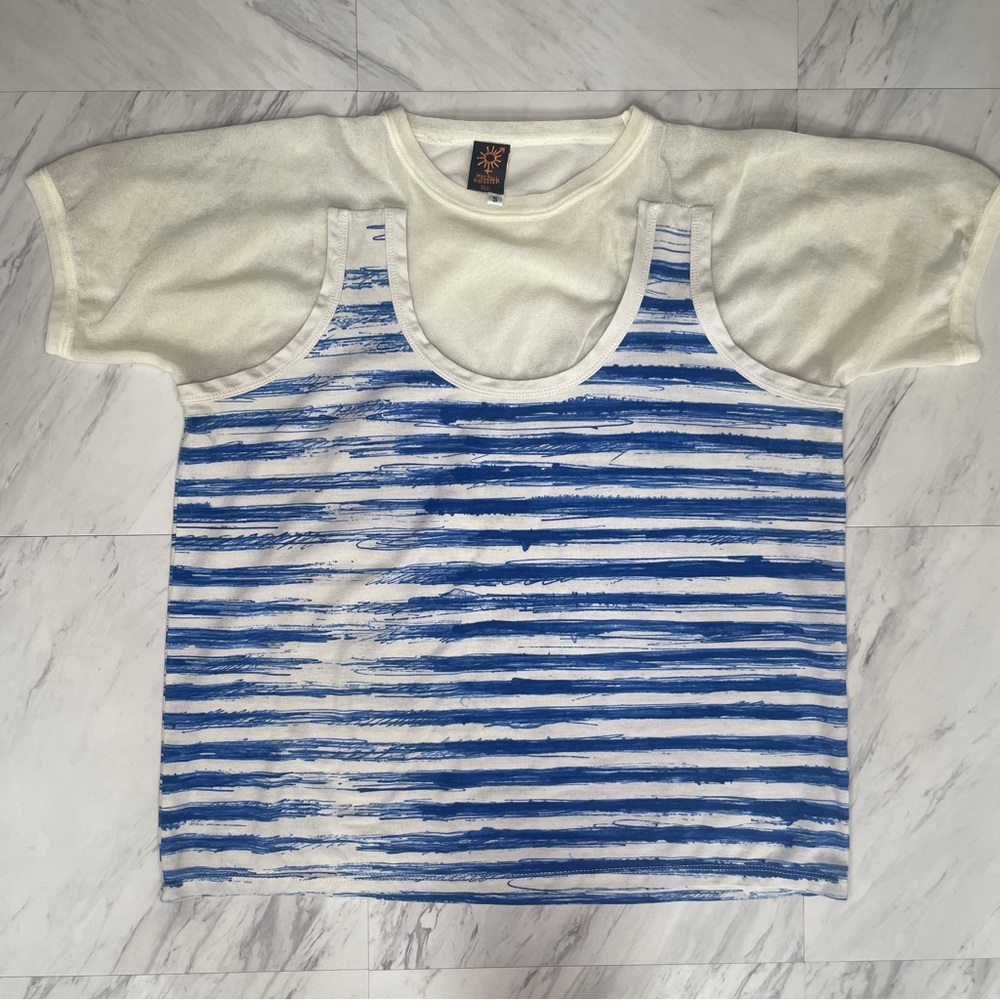 Jean Paul Gaultier Soleil mesh blouse S Small
